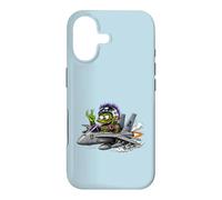 Carcasa para iPhone 17 Crazy Monster Fighter Piloto Jet Cartoon Aviación Arte