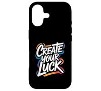 Carcasa para iPhone 17 CREA tu Suerte - Cita Motivacional inspiradora y alentadora