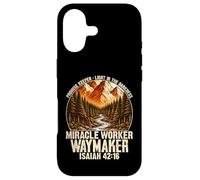 Carcasa para iPhone 17 Creador de promesas Isaías 42 16 Fe Cristiana