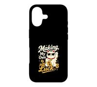 Carcasa para iPhone 17 Creando Mi Propia Suerte - Gato de la Fortuna