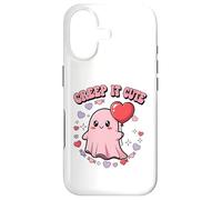 Carcasa para iPhone 17 Creep It Cute Kawaii Ghost Divertido Halloween Día de San Valentín