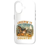 Carcasa para iPhone 17 Creepin’ It Country Cute Farm Halloween Animals