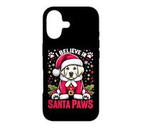 Carcasa para iPhone 17 Creo en Santa Paws Labrador Retriever Christmas Dog Mom