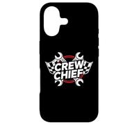 Carcasa para iPhone 17 Crew Chief Racing Pit Crew Wrenches Checkered Flag