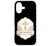 Carcasa para iPhone 17 Cruz Cristiana ortodoxa Oriental Oriental para Mujer y niña Floral