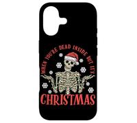 Carcasa para iPhone 17 Cuando estás Muerto Dentro Pero es Esqueleto de Navidad