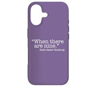 Carcasa para iPhone 17 Cuando Hay Nueve Ruth Bader Ginsburg Quote Meme