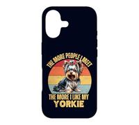Carcasa para iPhone 17 Cuanta más Gente conozco, más Amo a mi dueño de Perro Yorkie