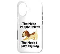 Carcasa para iPhone 17 Cuanta más Gente conozco, más Amo a mi Perro Lindo Eslogan