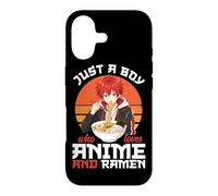 Carcasa para iPhone 17 Cuenco de Fideos japoneses Just A Boy Who Loves Anime y Ramen