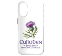 Carcasa para iPhone 17 Culloden Scotland Recuerda y honra el Cardo Acuarela