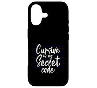Carcasa para iPhone 17 Cursive Is My Secret Code Escritura de caligrafía -