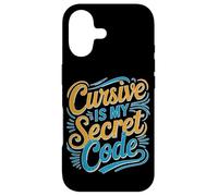 Carcasa para iPhone 17 Cursive Is My Secret Code Escritura de caligrafía