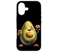 Carcasa para iPhone 17 Cute Avocado Graphic For Vegan Women and Girls Happy Face