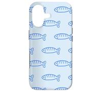 Carcasa para iPhone 17 Cute Blue Sardine Charm