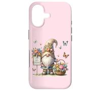 Carcasa para iPhone 17 Cute Butterfly Decor and Floral Easter GNOME Hop Into Spring