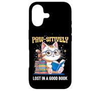 Carcasa para iPhone 17 Cute Cat Book Lover Paw-sitively Reading Accessories