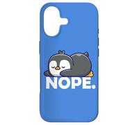 Carcasa para iPhone 17 Cute Chibi Anime Kawai Kids Sleeping Nope Penguin Lover