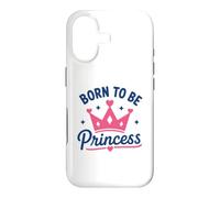 Carcasa para iPhone 17 Cute Crown Inspirational Quote Girls Born To Be Princess
