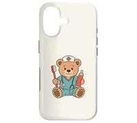 Carcasa para iPhone 17 Cute Dental Nurse Teddy Bear Student Dentist Office Staff