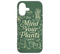 Carcasa para iPhone 17 Cute Doodles, Gardener Lover, Mind Your Plants