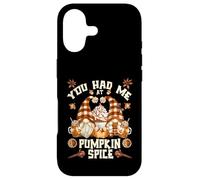Carcasa para iPhone 17 Cute Fall GNOME For Thanksgiving You Had Me At Pumpkin Spice
