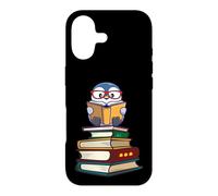 Carcasa para iPhone 17 Cute Girls Kawaii Kids Animal Lover Reading Books Penguin