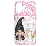 Carcasa para iPhone 17 Cute Heart Pattern For Wedding Mr. Groom Mrs. Bride GNOME