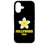 Carcasa para iPhone 17 Cute Hollywood USA Tropical Yellow Frangipani Aesthetic Art