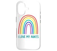 Carcasa para iPhone 17 Cute I Love My Aunts Rainbow Family Lesbian Aunt Couple