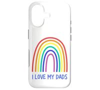 Carcasa para iPhone 17 Cute I Love My Daddies Rainbow Family Two Fathers 2 Daddies