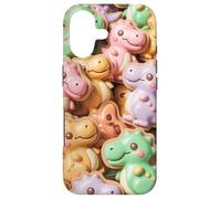 Carcasa para iPhone 17 Cute Kawaii Dino T Rex Cookie Dinosaur Pattern for Kids