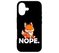 Carcasa para iPhone 17 Cute Kawaii Mens Womens & Kids Nope Red Fox Lover