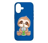 Carcasa para iPhone 17 Cute Kawaii Womens Kids Girls Boba Bubble Tea Sloth Lover