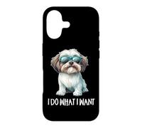 Carcasa para iPhone 17 Cute Mens Womens Kids Funny Do What I Want Shih Tzu Lover