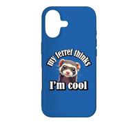 Carcasa para iPhone 17 Cute Mens Womens Kids Lover Ferret Thinks Im Cool