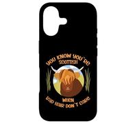 Carcasa para iPhone 17 Cute Scottish Highland Cow - Bad Hair Don´t Care