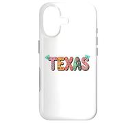 Carcasa para iPhone 17 Cute Vintage Boho Texas State Floral Bubble Women and Girls