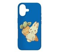 Carcasa para iPhone 17 Cute Watercolor Kawaii Kids Girls Women Carrot Bunny Lover
