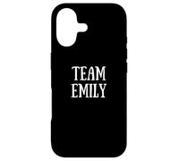 Carcasa para iPhone 17 Cute White Font Cheer for Emily Show Support Team Emily