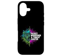 Carcasa para iPhone 17 Cybersecurity Threat Hunter Packet Whisperer Wolf