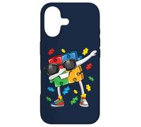 Carcasa para iPhone 17 Dabbing Puzzle Colorido Puzzle Dab April Autismo Conciencia