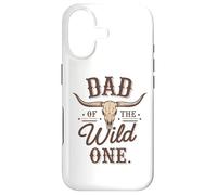 Carcasa para iPhone 17 Dad of The Wild One Cowboy Western Rodeo Party Match