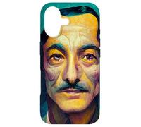 Carcasa para iPhone 17 Dalí Surrealismo Retrato de Salvador Arte Surrealista Geométrico
