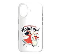 Carcasa para iPhone 17 Dancing into The Holidays Princesa Muñeco de Nieve Regalo Hombres Mujeres