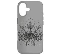 Carcasa para iPhone 17 Dark Academia Hongo Cristales Polilla Moth Moon Fases
