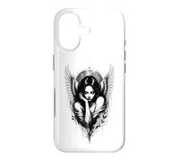 Carcasa para iPhone 17 Dark Angel Gótico Mujer Alada Celestial Fantasía Arte