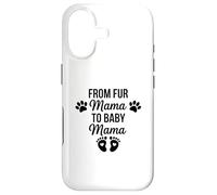 Carcasa para iPhone 17 De Fur Mama To Baby Mama Funny Dog Mom Embarazo