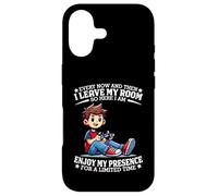 Carcasa para iPhone 17 De Vez en Cuando salgo de mi habitación Videojuego Divertido Gamer