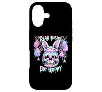 Carcasa para iPhone 17 Dead Inside But Hoppy Skull Bunny Pastel Goth Easter